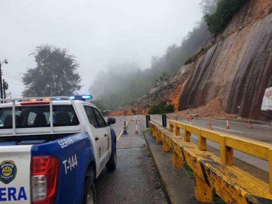 Lugares que se convirtieron en zona de riesgo por derrumbes tras tormentas que azotaron Honduras (FOTOS)