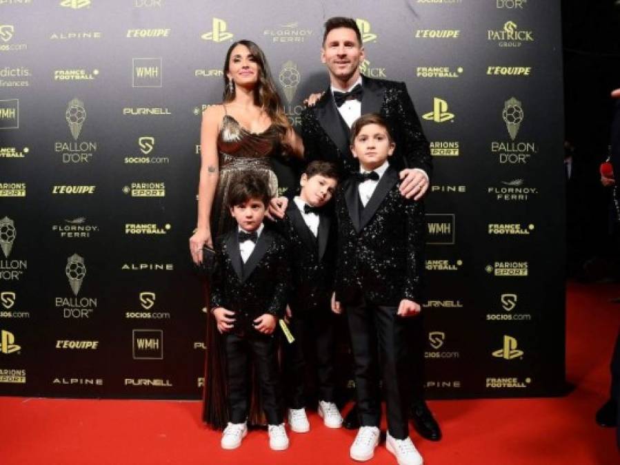 Así vivió Messi la entrega de su séptimo Balón de Oro (Fotos)