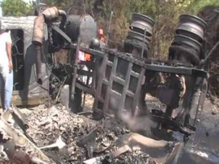 Las imágenes más impactantes de la explosión de camión cisterna en Colombia
