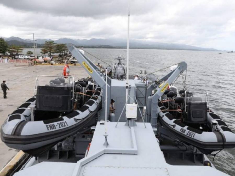FOTOS: Llega a Honduras el buque patrullero General Trinidad Cabañas para luchar contra el narcotráfico