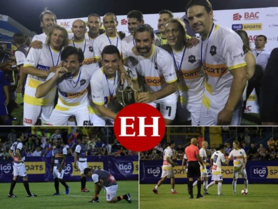 Las fotos del Duelo de Leyendas en el que Cambiasso, Materazzi, Hierro, Julio César y compañía brillaron en San Pedro Sula