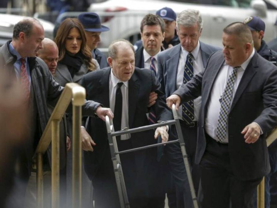 'Demacrado, débil y con andador', así llegó Harvey Weinstein a su juicio