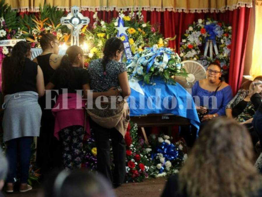 Fotos: Así fue el último adiós de activista del Partido Nacional asesinado en la colonia 21 de Octubre