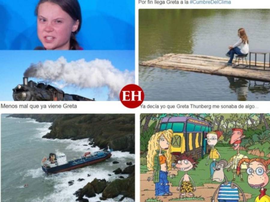 Divertidos memes del viaje de Greta Thunberg a Cumbre del Clima