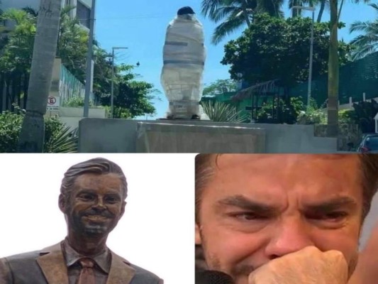 Eugenio Derbez recibe odio en redes sociales por estatua que le edificaron en Acapulco