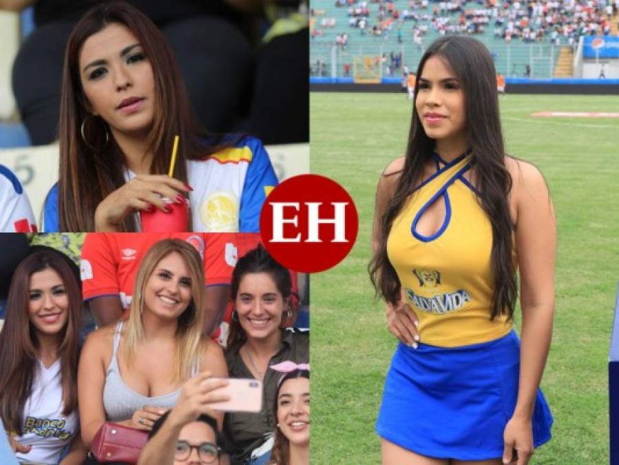 Las bellezas hondureñas que adornaron la semifinal Olimpia vs. Lobos UPN en el Nacional