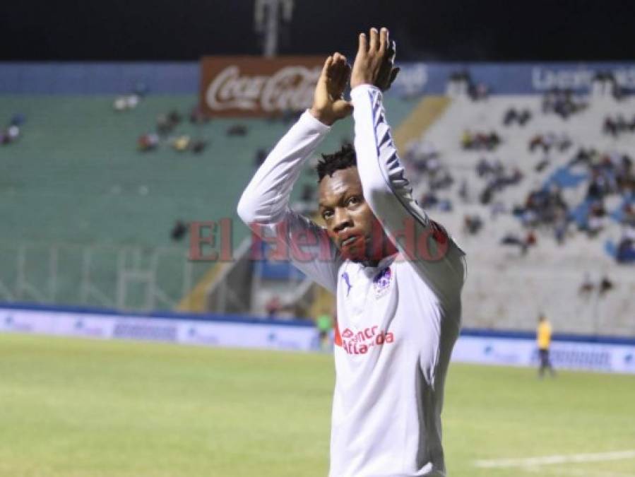 Así celebró Kevin Álvarez el gol que le dio ventaja al Olimpia ante Honduras Progreso