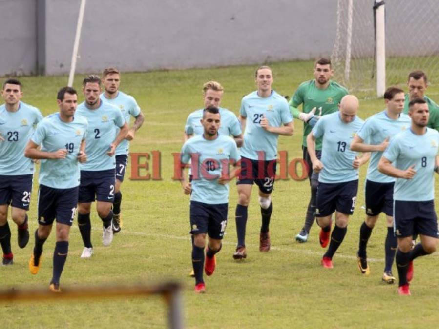 Así fue el primer entreno de Australia en territorio hondureño