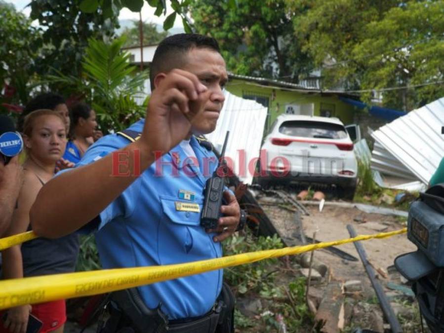 Las imágenes del asesinato de un colombiano y el secuestro de una mujer en San Pedro Sula