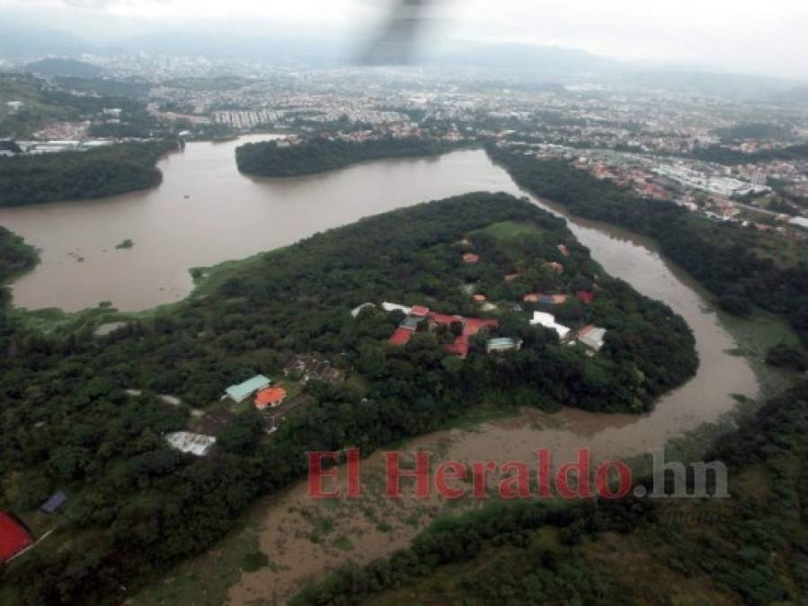 FOTOS: Así se ve desde lo alto la capital de Honduras tras golpe de Eta