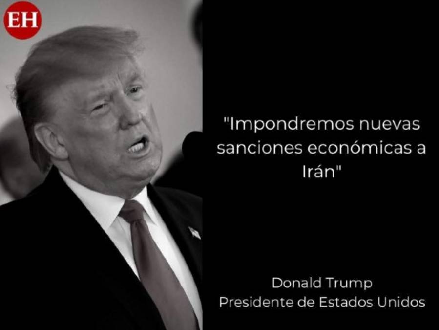 Las frases de Trump tras el ataque de Irán a bases militares de EEUU
