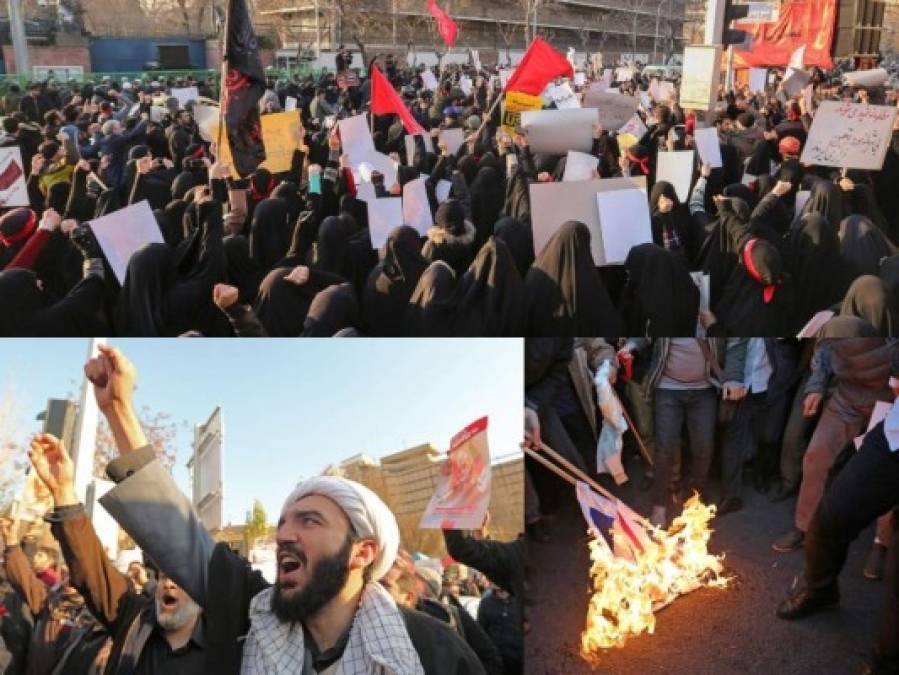 FOTOS: Masivas protestas en Irán, en medio del conflicto con Estados Unidos