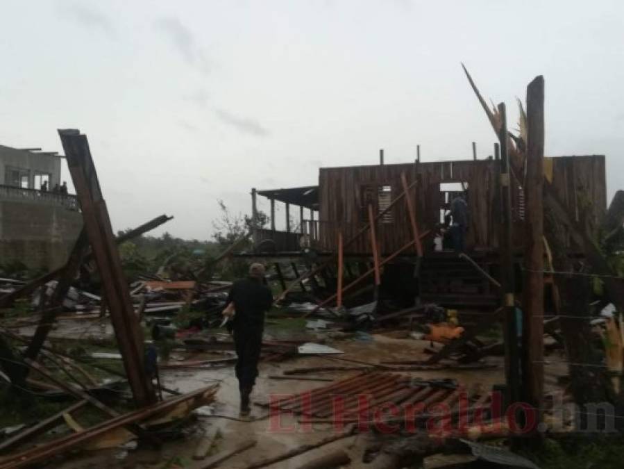 Una muerte y devastación deja la tormenta Iota a su llegada a Honduras (FOTOS)