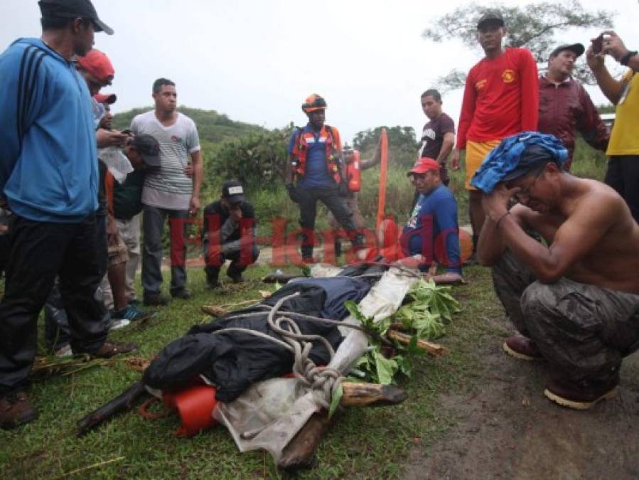 Las dramáticas imágenes del rescate de la primera víctima de las lluvias en Honduras