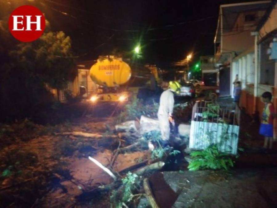 FOTOS: Vehículos arrastrados por la corriente, hoyos y calles inundadas, los estragos de las lluvias en Honduras