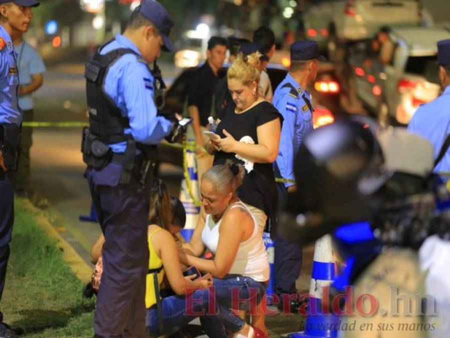 Así quedó la escena del crimen contra comerciante en el bulevar del Sur en San Pedro Sula