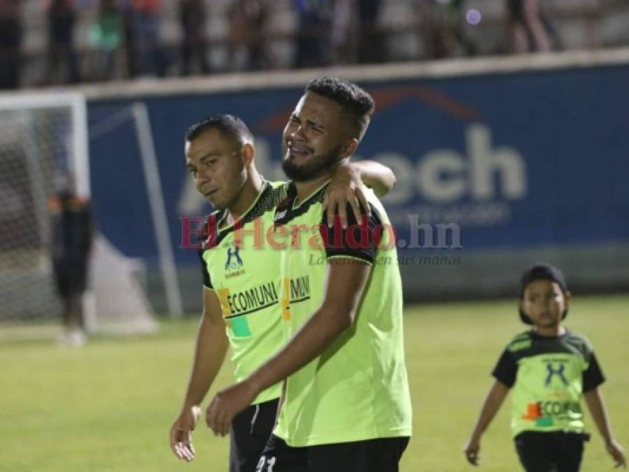 FOTOS: Tristeza, lágrimas y dolor en los jugadores del Olancho FC tras perder la final de la Liga de Ascenso ante Real Sociedad