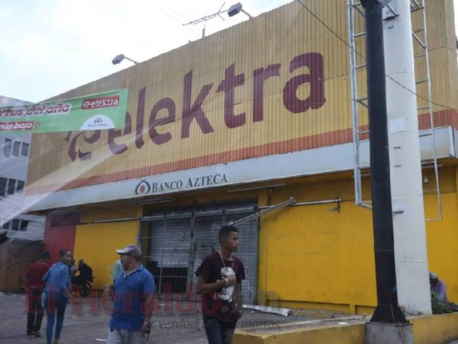 Destrozos, caos y pérdidas, así quedaron las tiendas saqueadas en la capital hondureña