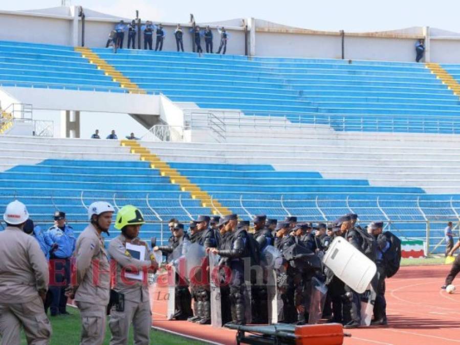 No se vio en Marathón vs Real España: Una leyenda en la tribuna y blindaje policial