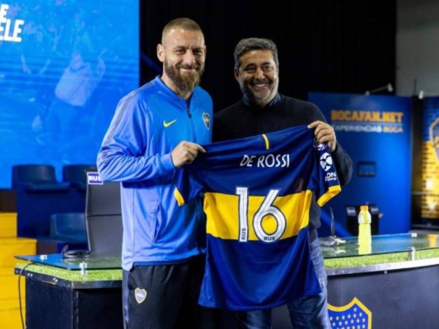 FOTOS: Así fue la presentación de Daniele De Rossi en el Boca Juniors de Argentina