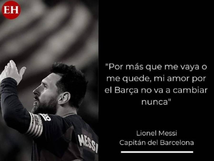 Frases impactantes de Messi tras confirmar que no se va del Barcelona