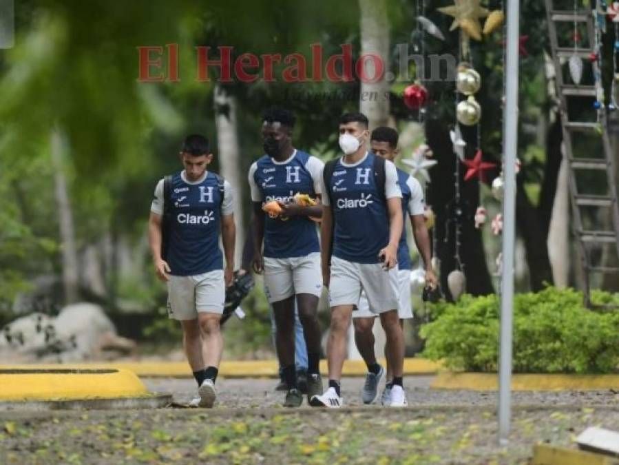 Honduras entrenó este lunes con la mira puesta en Panamá (Fotos)