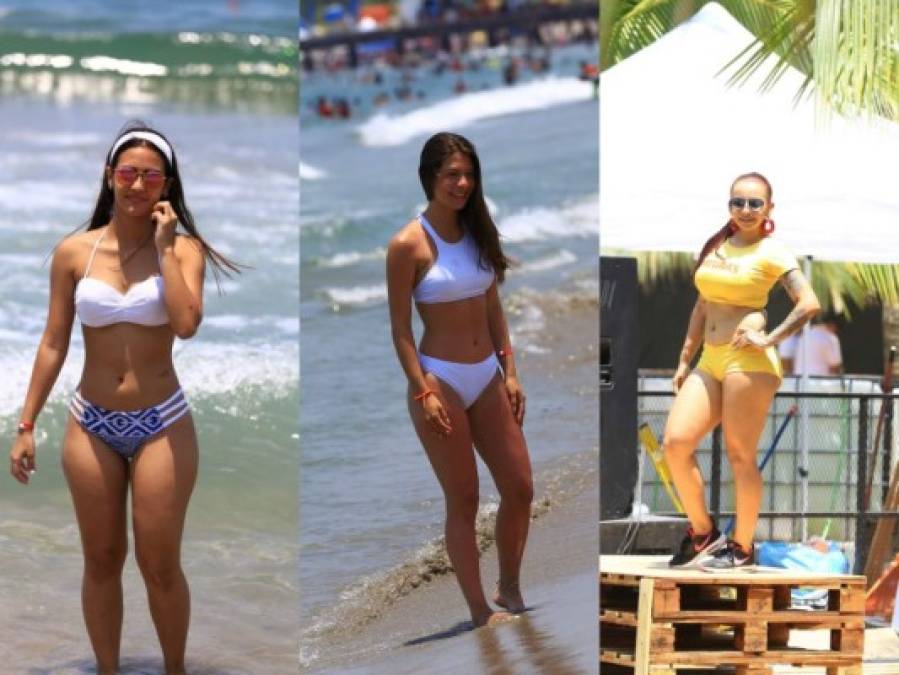 Semana Santa: La belleza de la mujer hondureña se hace notar en las playas de Tela