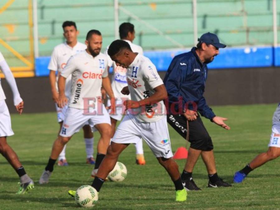 Buena vibra en el entrenamiento de este jueves en la selección de fútbol de Honduras