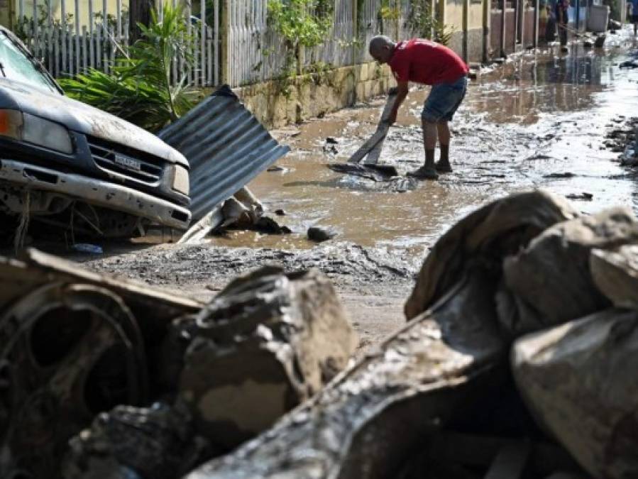 Lluvias por ciclón Eta resucitan lagunas desaparecidas en el norte de Honduras (FOTOS)