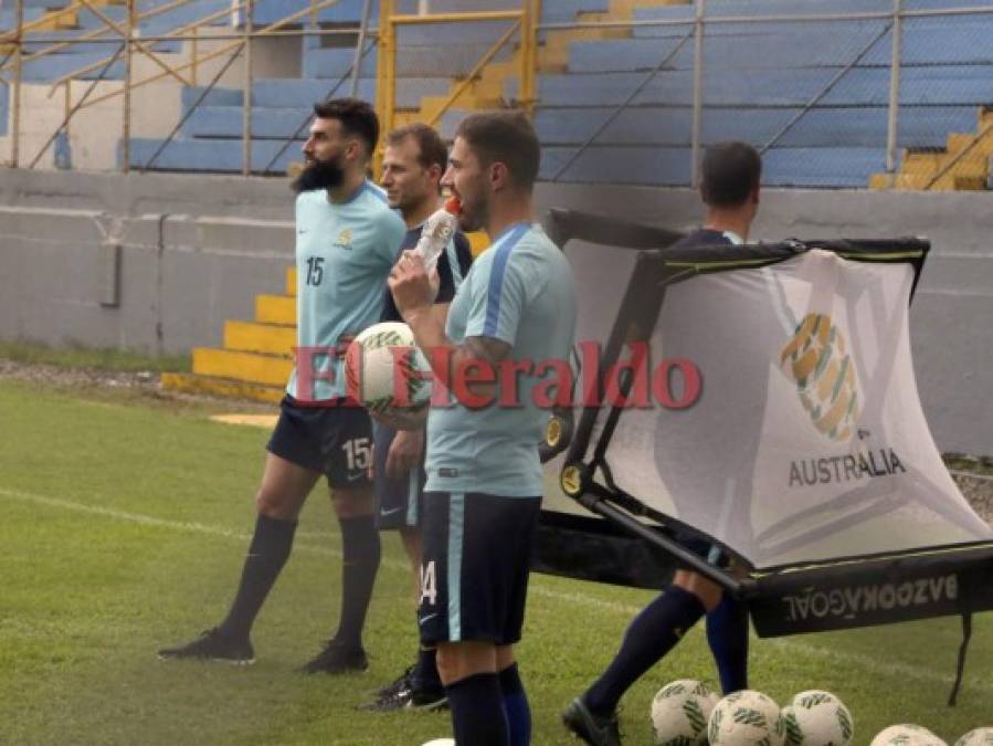 Así fue el primer entreno de Australia en territorio hondureño