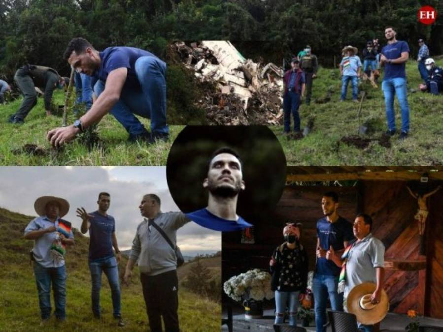 Helio Neto, sobreviviente de la tragedia aérea del Chapeoense, visitó la zona donde murieron sus compañeros tras conmemorarse cinco años del accidente