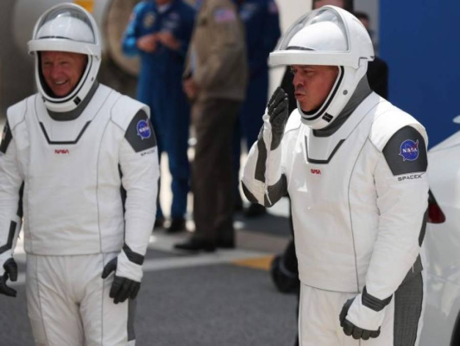 Así fue la despedida de los astronautas antes de abordar el SpaceX