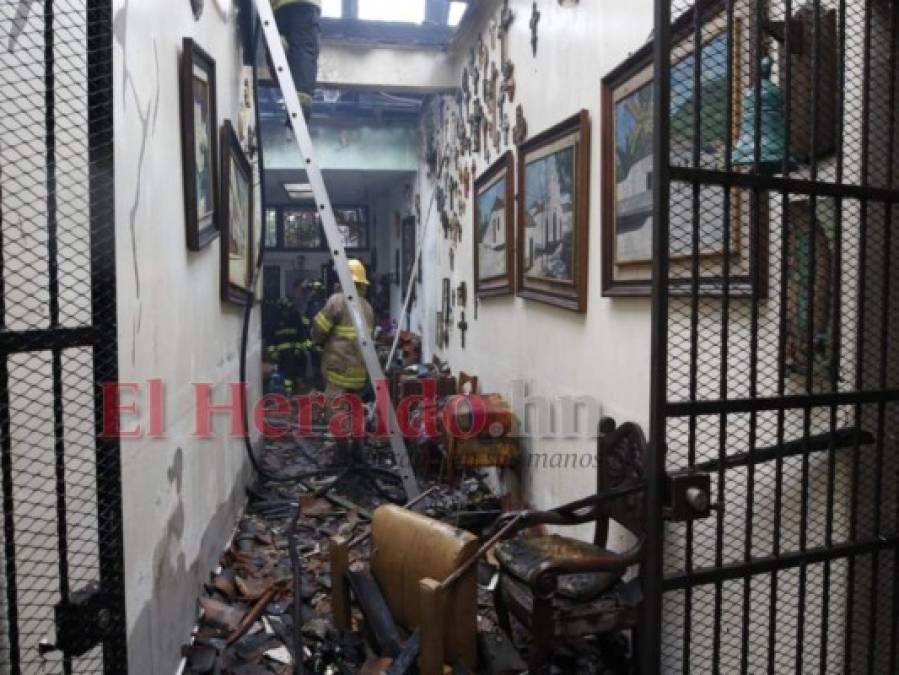 Incendio casi destruye por completo histórico inmueble de la avenida Cervantes (FOTOS)