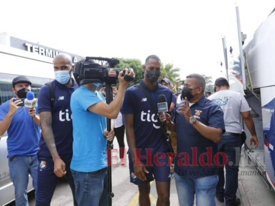 ¡Rival en casa! Así fue la llegada de la selección de Panamá a San Pedro Sula (Fotos)