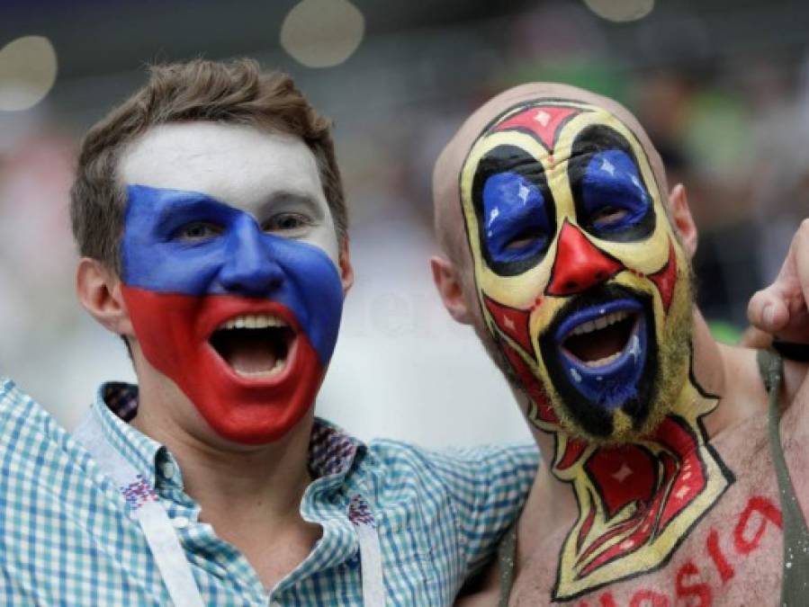Los rostros más coloridos y apasionados de la final entre Francia y Croacia