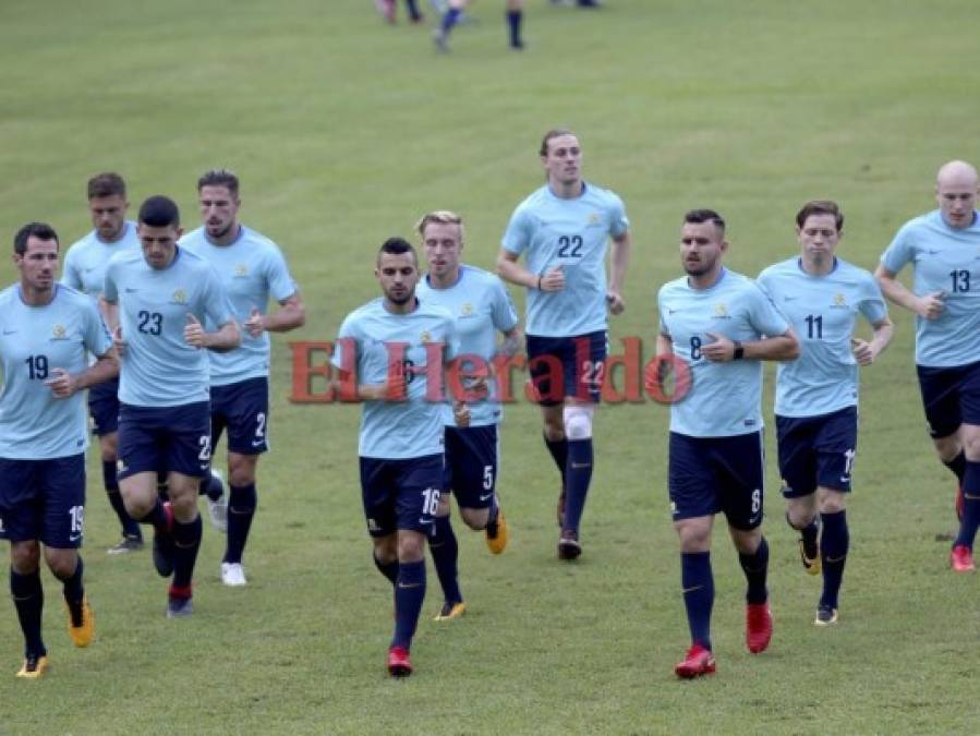 Así fue el primer entreno de Australia en territorio hondureño