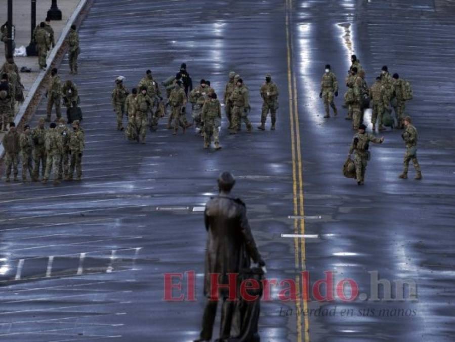 Calles cerradas y 25 mil soldados, las medidas de seguridad en la investidura de Biden