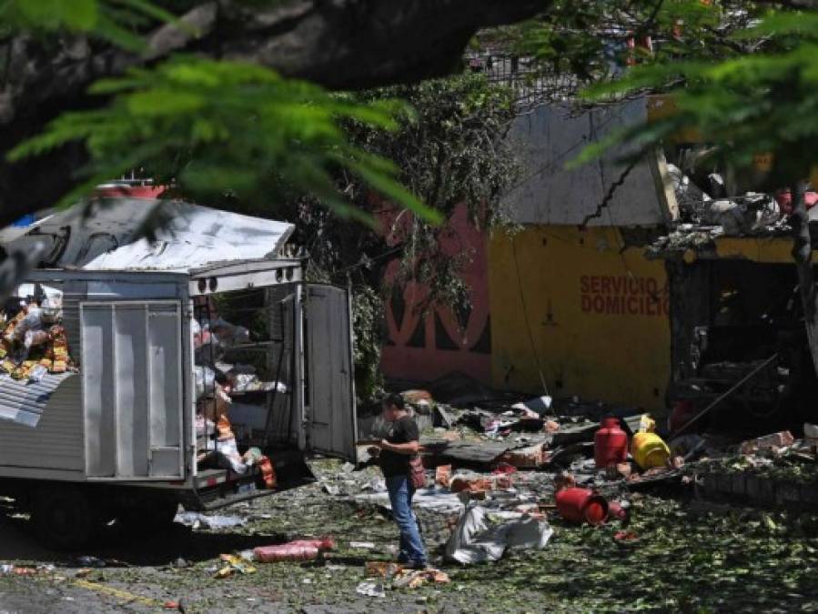 Fotos de la fuerte explosión en una empresa de gas que dejó tres muertos y varios heridos en El Salvador
