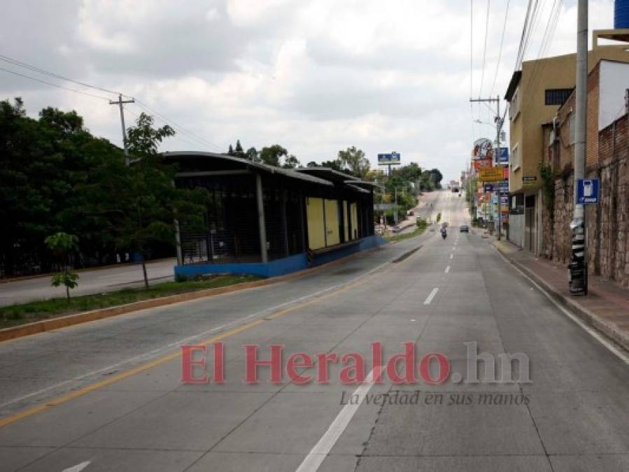 FOTOS: Las vacías calles de la capital de Honduras tras 69 días de cuarentena