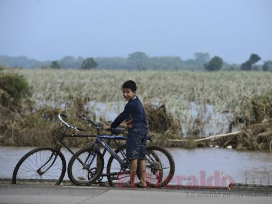 FOTOS: El agua baja y deja ver los niveles que alcanzó debido al paso de la tormenta Eta   