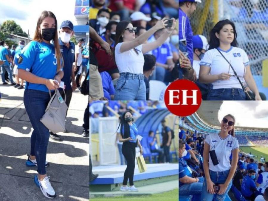 Bellezas hondureñas y salvadoreñas engalanan el estadio Cuscatlán (Fotos)