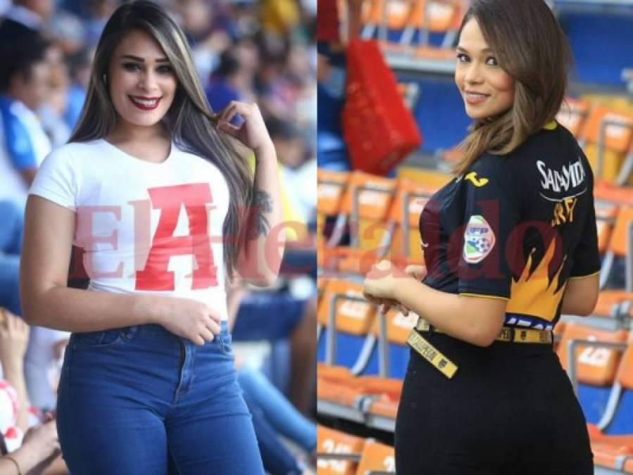 Las bellezas hondureñas que presencian el partido Motagua vs Real España
