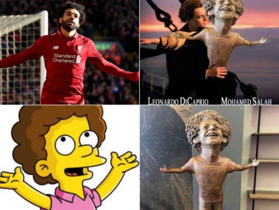 Lluvia de memes contra Mohamed Salah por la estatua que le hicieron en Egipto