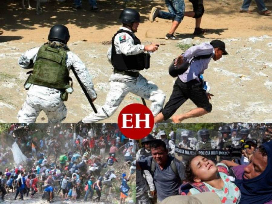 15 fotos impactantes de la caravana migrante recibida con gas lacrimógeno