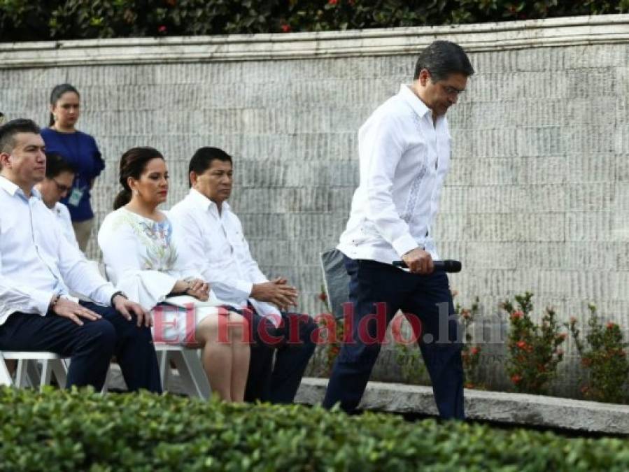 FOTOS: Así lució la pareja presidencial de Honduras en desfiles patrios