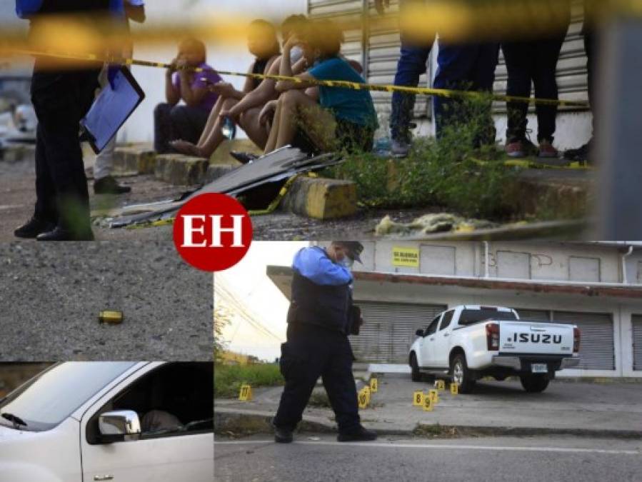 Las imágenes del violento atentado que dejó dos muertos en San Pedro Sula