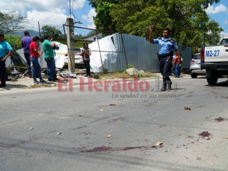 Las imágenes del asesinato de un colombiano y el secuestro de una mujer en San Pedro Sula