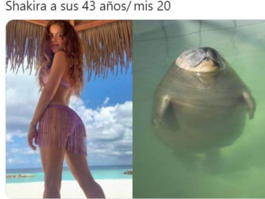 Shakira luce demasiado sexy en bikini y fans la elogian con memes