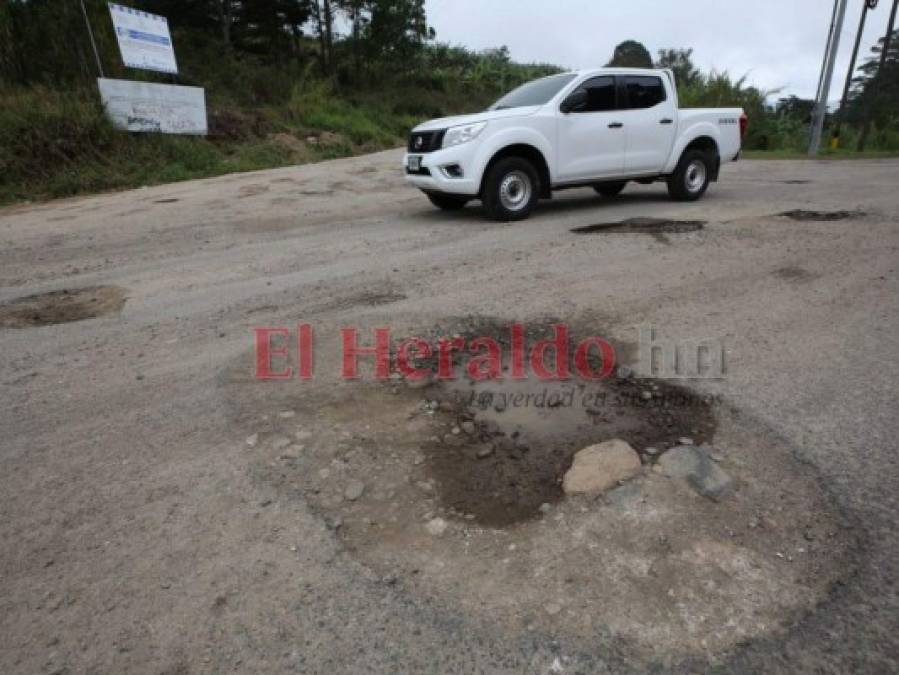 Protestan por mal estado de carreteras hacia la zona occidental y central de Honduras (Fotos)  