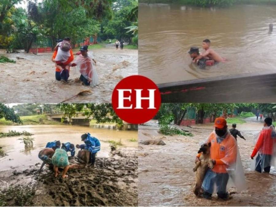 Decenas de familias continúan siendo evacuadas por impacto de Eta en Honduras (FOTOS)